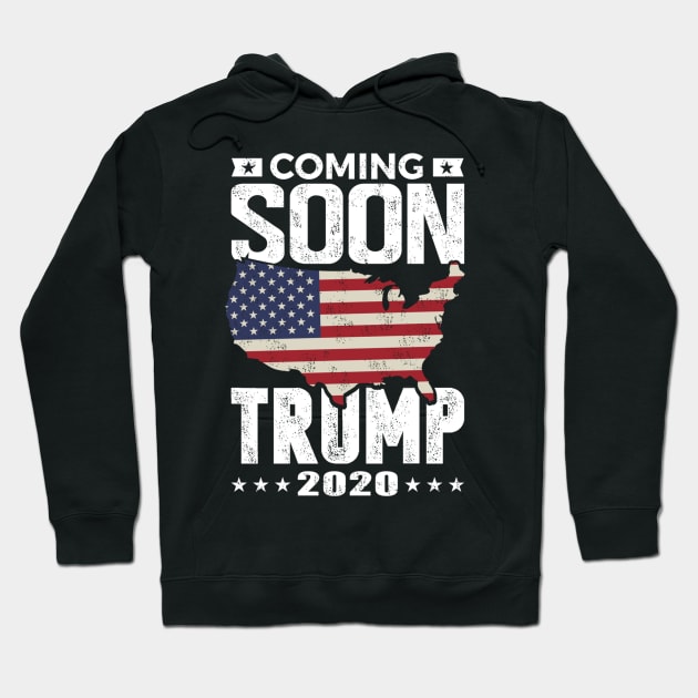 Funny Coming soon Trump 2020 political rally Hoodie by cedricchungerxc